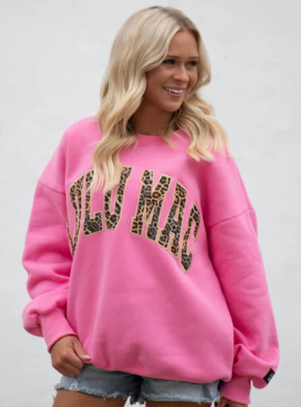 LM-Leopard Bubblegum Sweatshirt