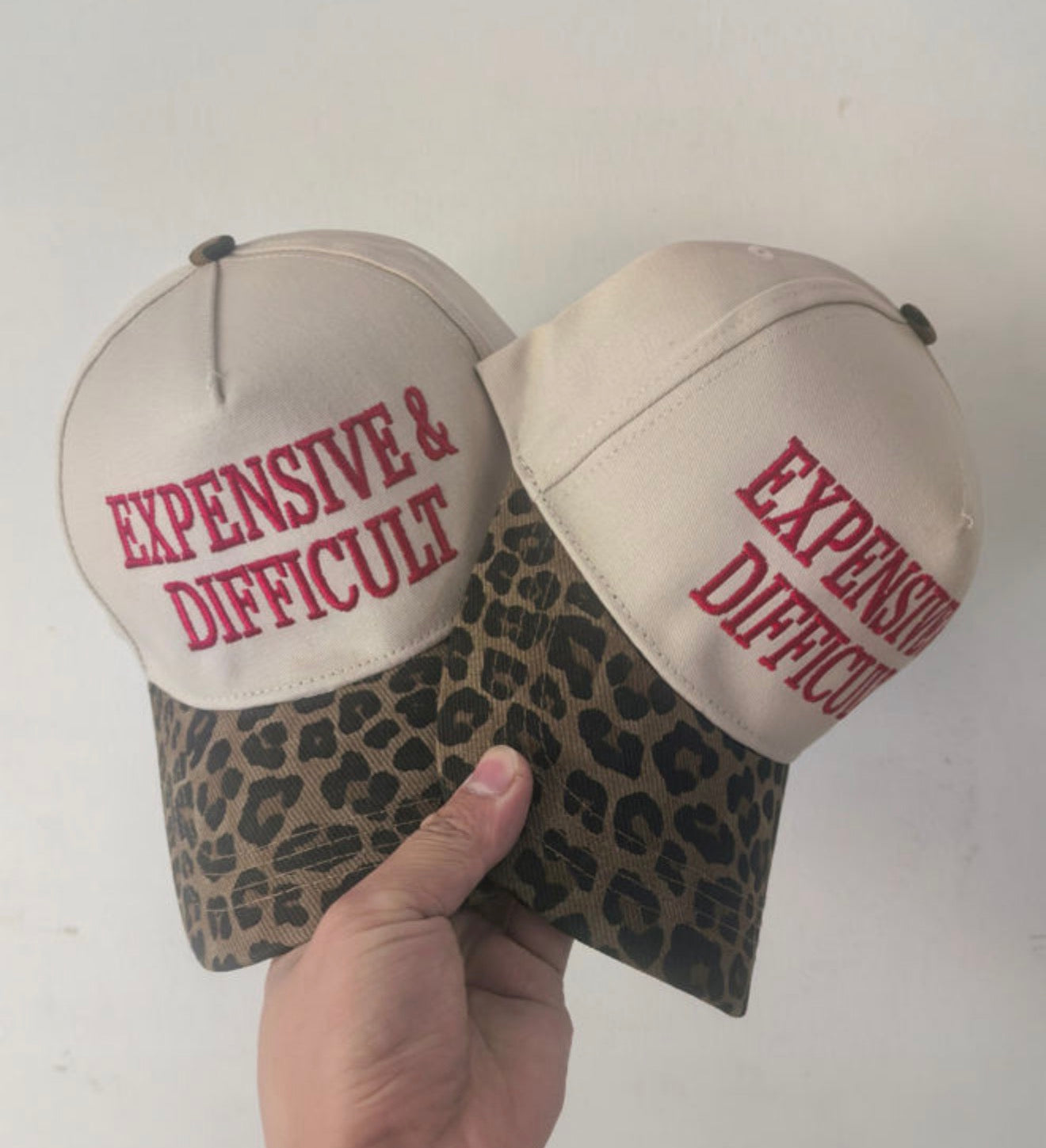 Expensive & Difficult red/leopard Hat