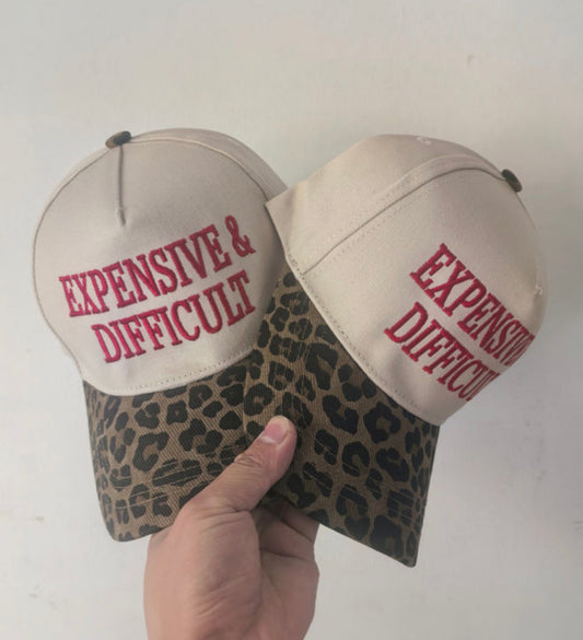 Expensive & Difficult red/leopard Hat