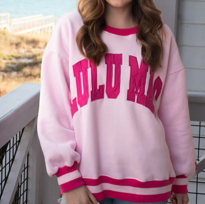 LM-Social Society Light Pink/Hot Pink Stitch