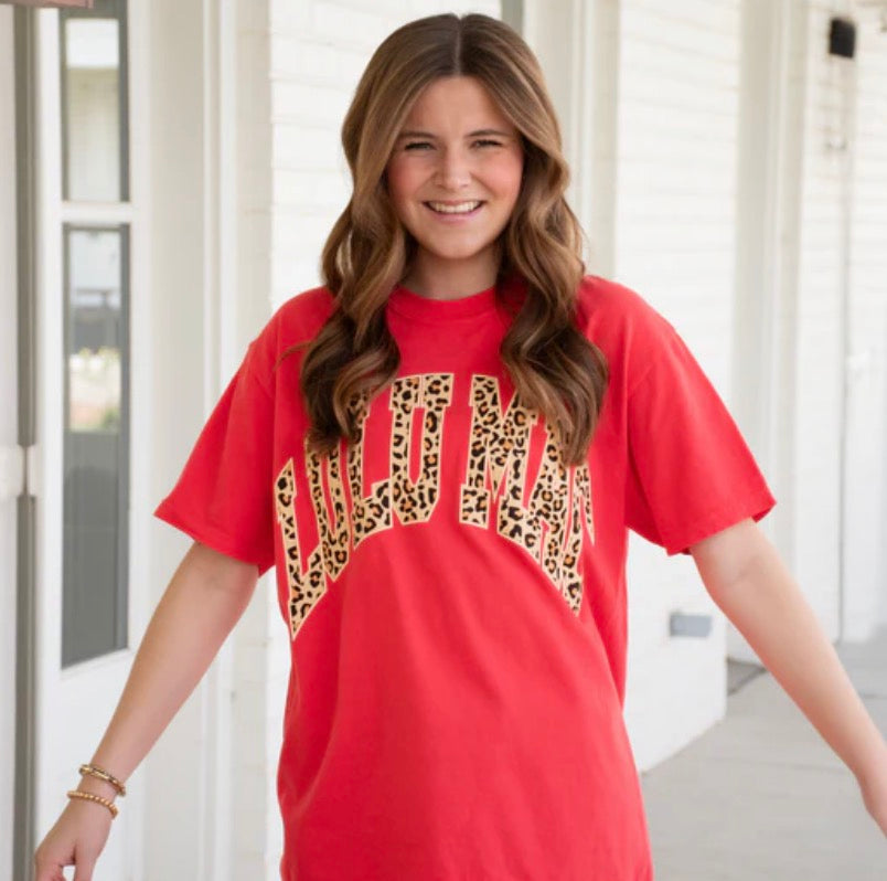 LM-Red Leopard Tee