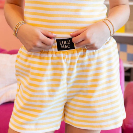 LM-Yellow Striped Shorts