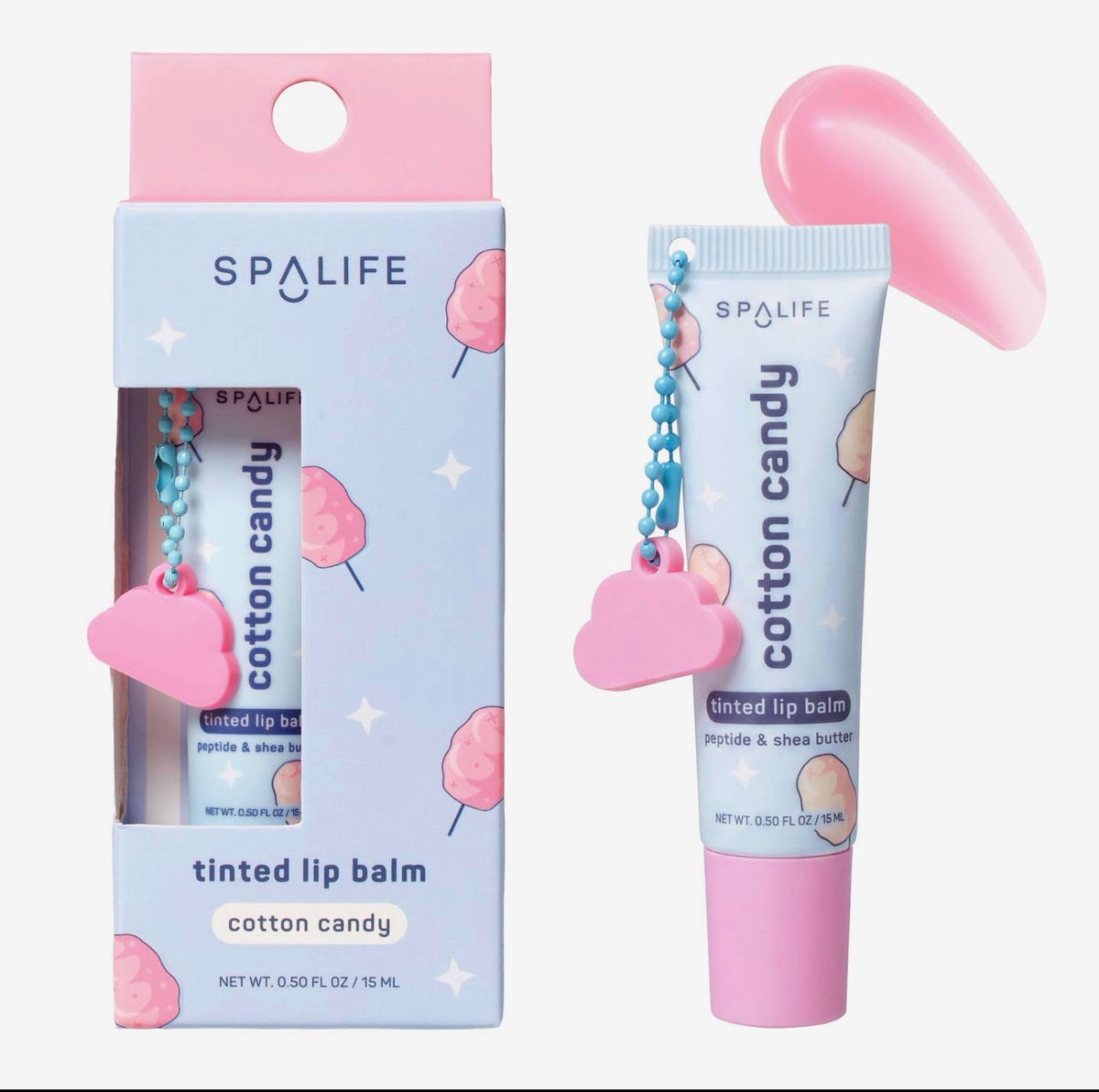 Cotton Candy Tinted Lip Balm(with
Peptide & Shea Butter)