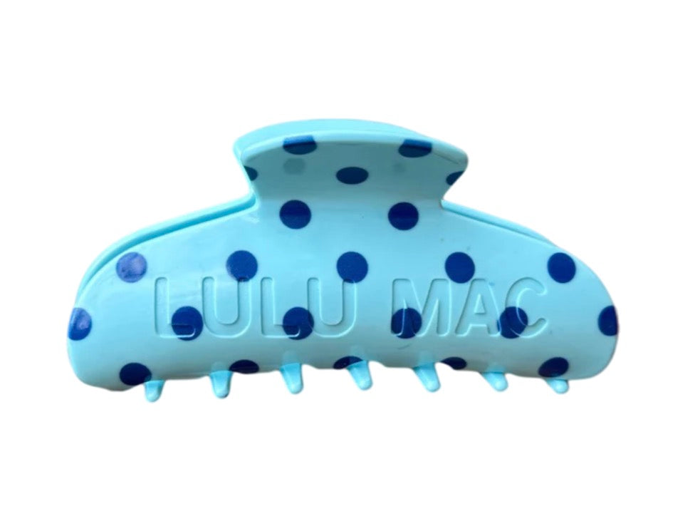 LM-Blue/Navy Dot Hair Clip