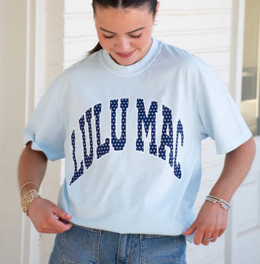 LM-Chambray w/ Polkadot Tee