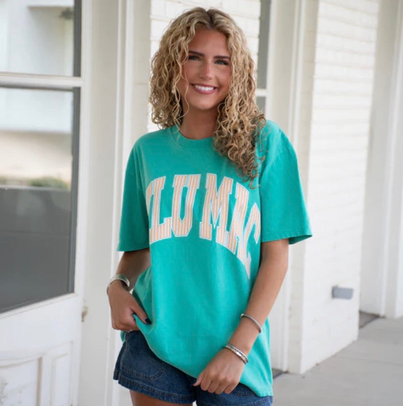 LM-Island Green with Stripes Tee