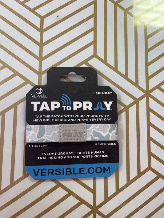Tap To Pray® Wristband - River Rock Camo - Aspen - Medium