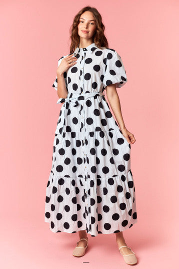 Black Polkadot Dress