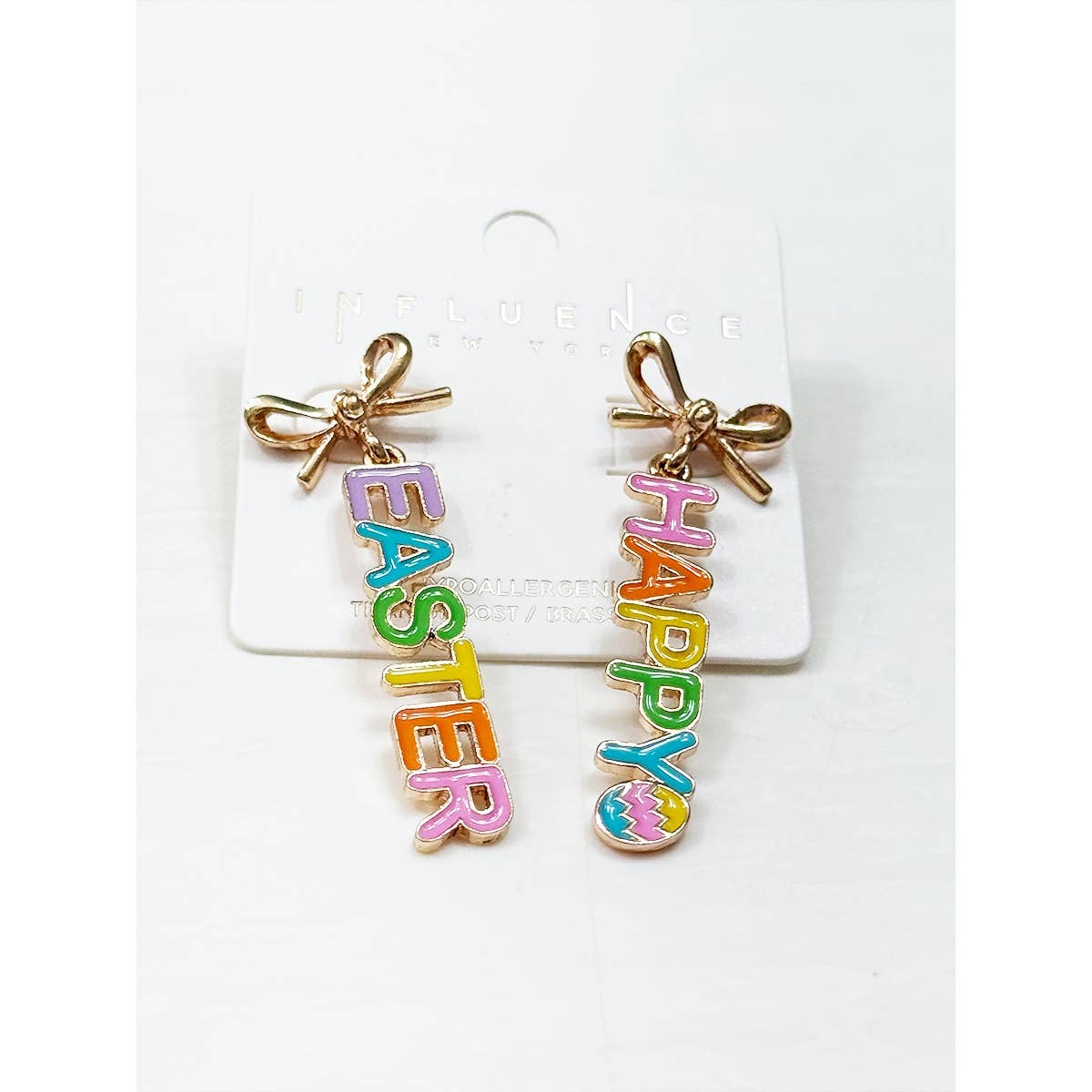 Happy Easter Shaped Earring: MULTI / ONE