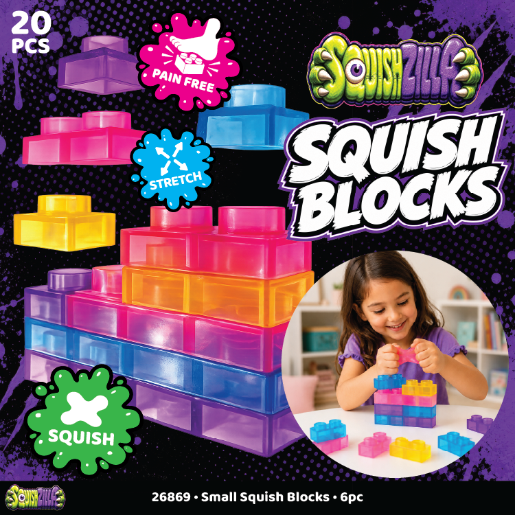 Fun Doh Squish Blocks Building Fidget Sensory Toy