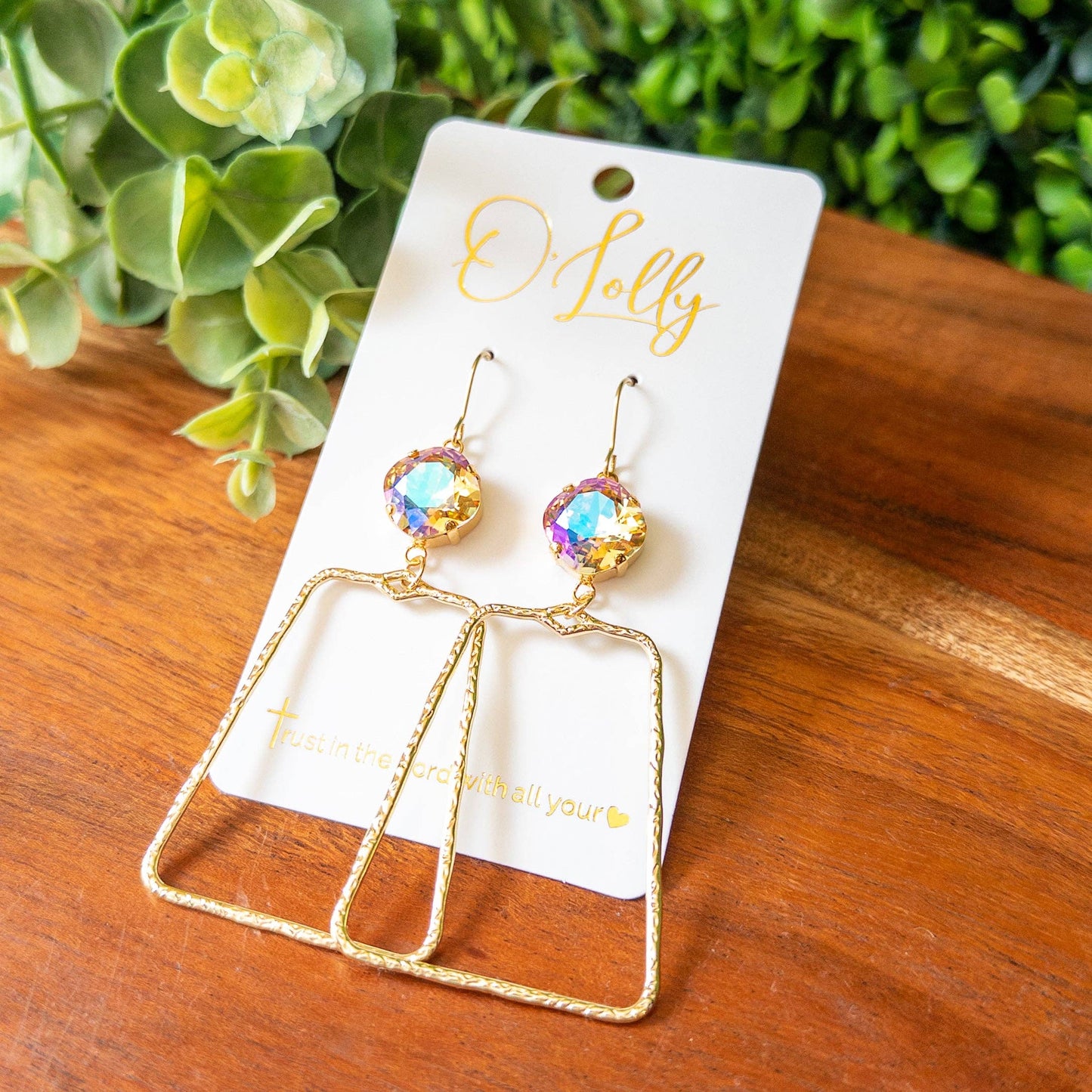 Aurora Prism Geometric Statement Earri