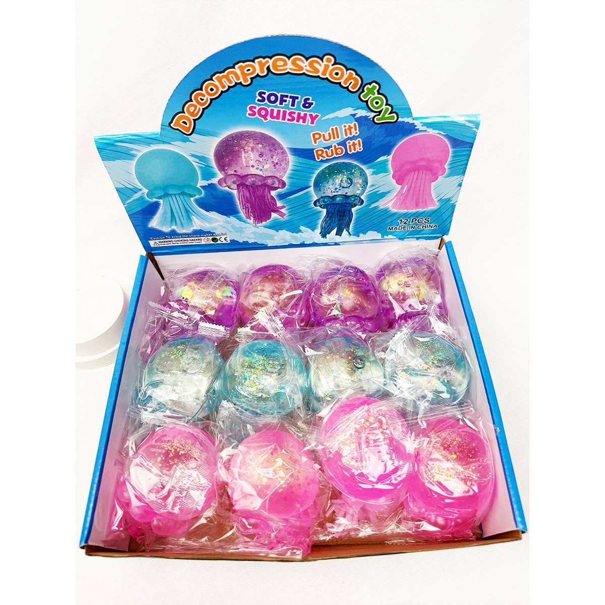 Large Maltose Jelly Fish Stress Release Squishy Toy