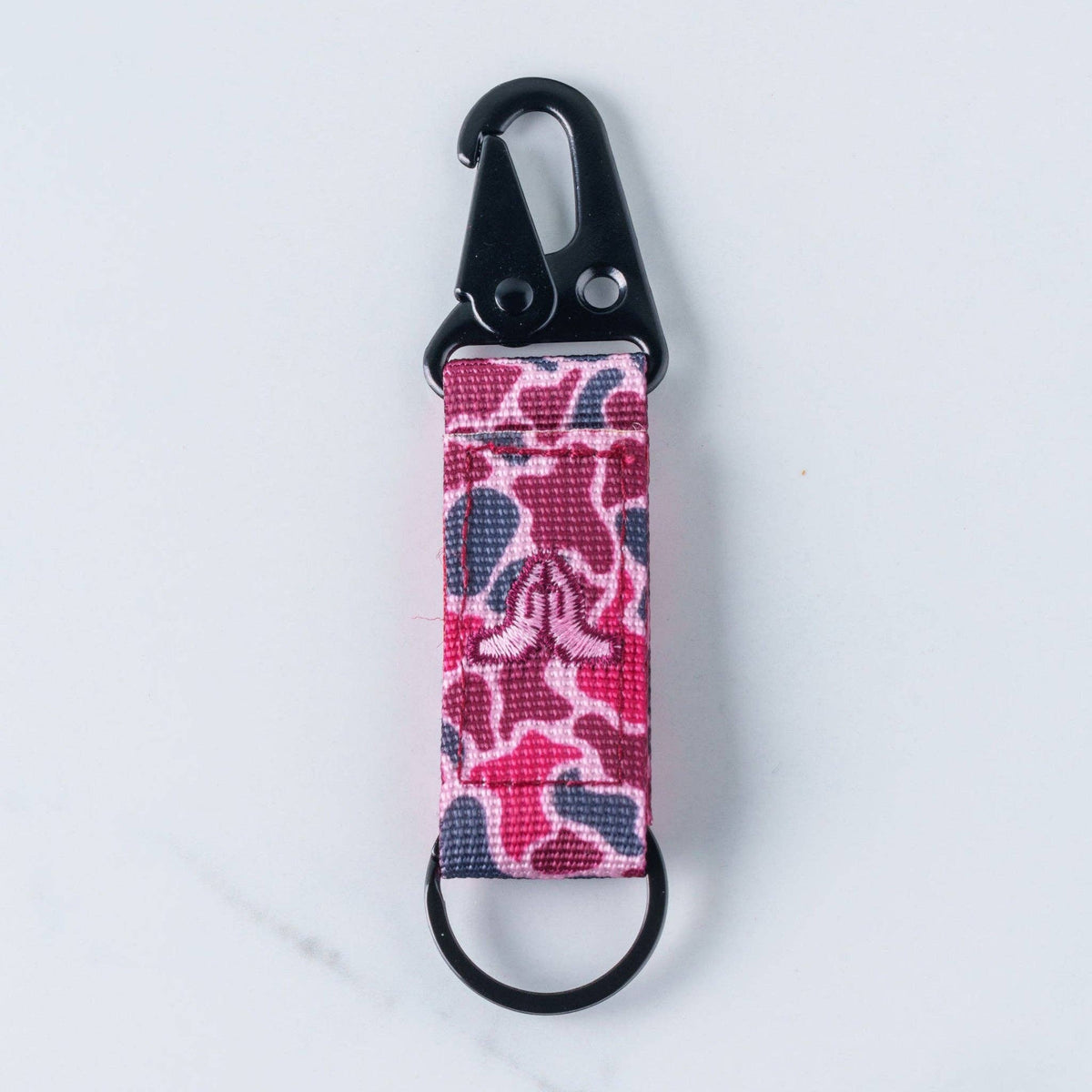 Tap To Pray® Tactical Carabiner Keychain: Moss Camo