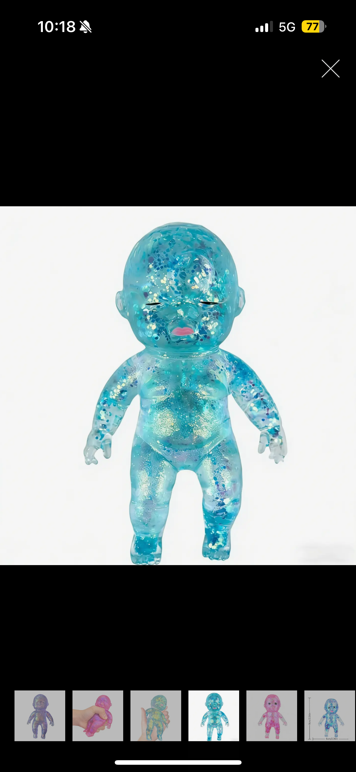 Glitter Baby Squishy Fidget Toy