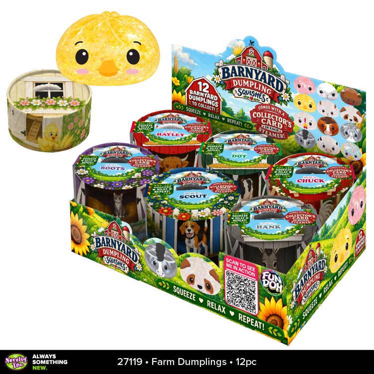 Fun Doh Farm Barnyard Squishy Dumpling Toy