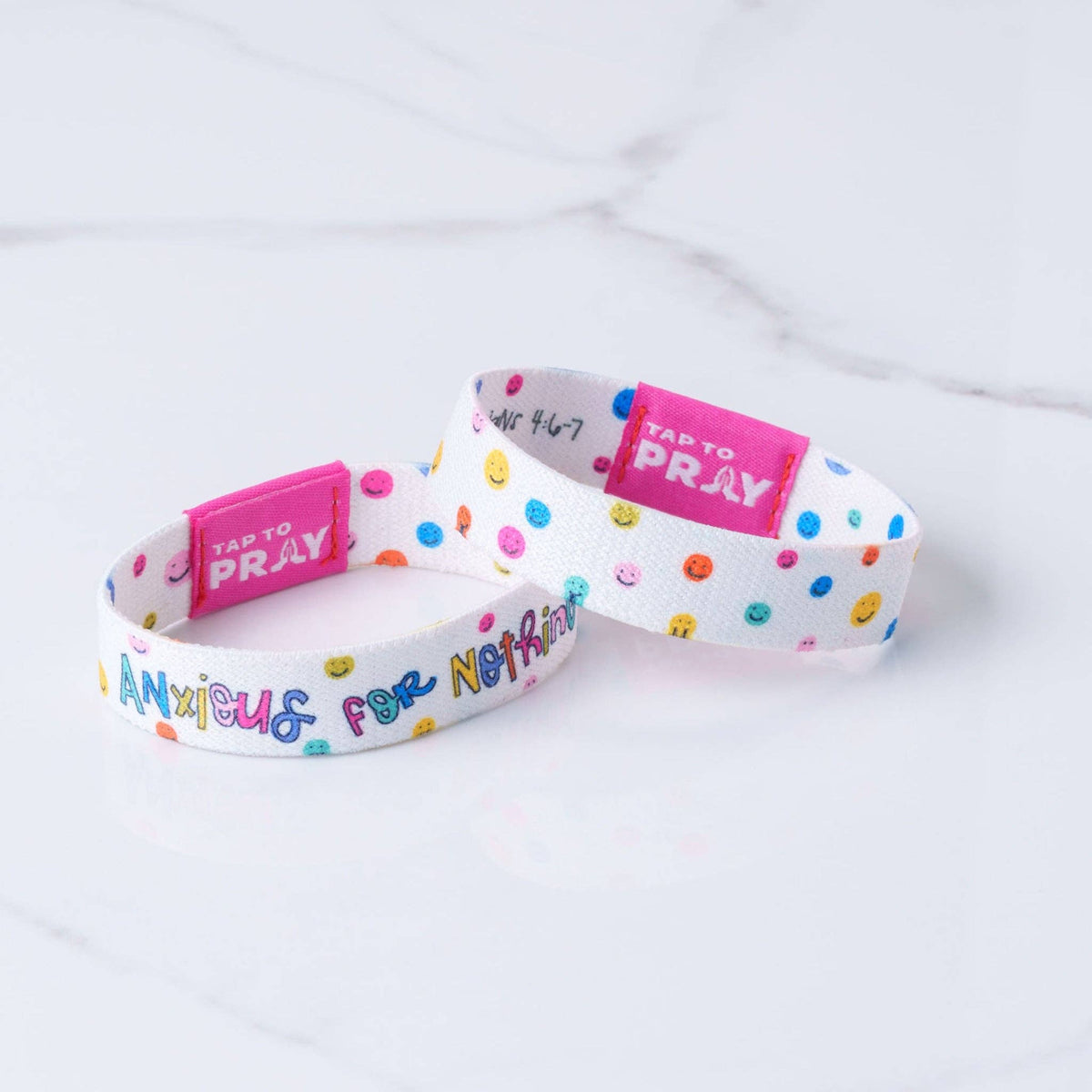 Tap To Pray® Kingfolk Series Wristband – Anxious For Nothing: Medium