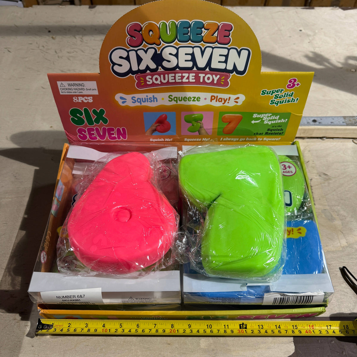 JUMBO Six Seven Meme Squishy