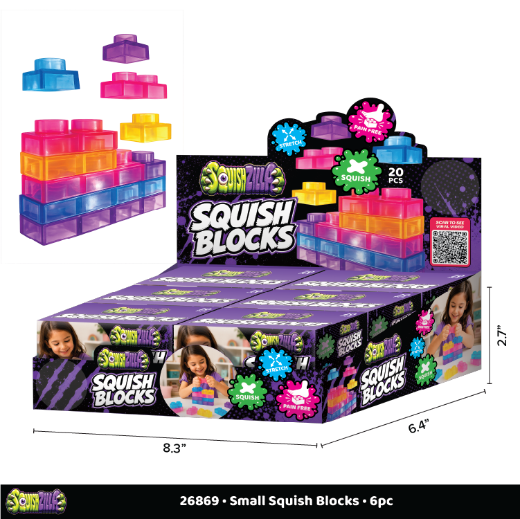 Fun Doh Squish Blocks Building Fidget Sensory Toy
