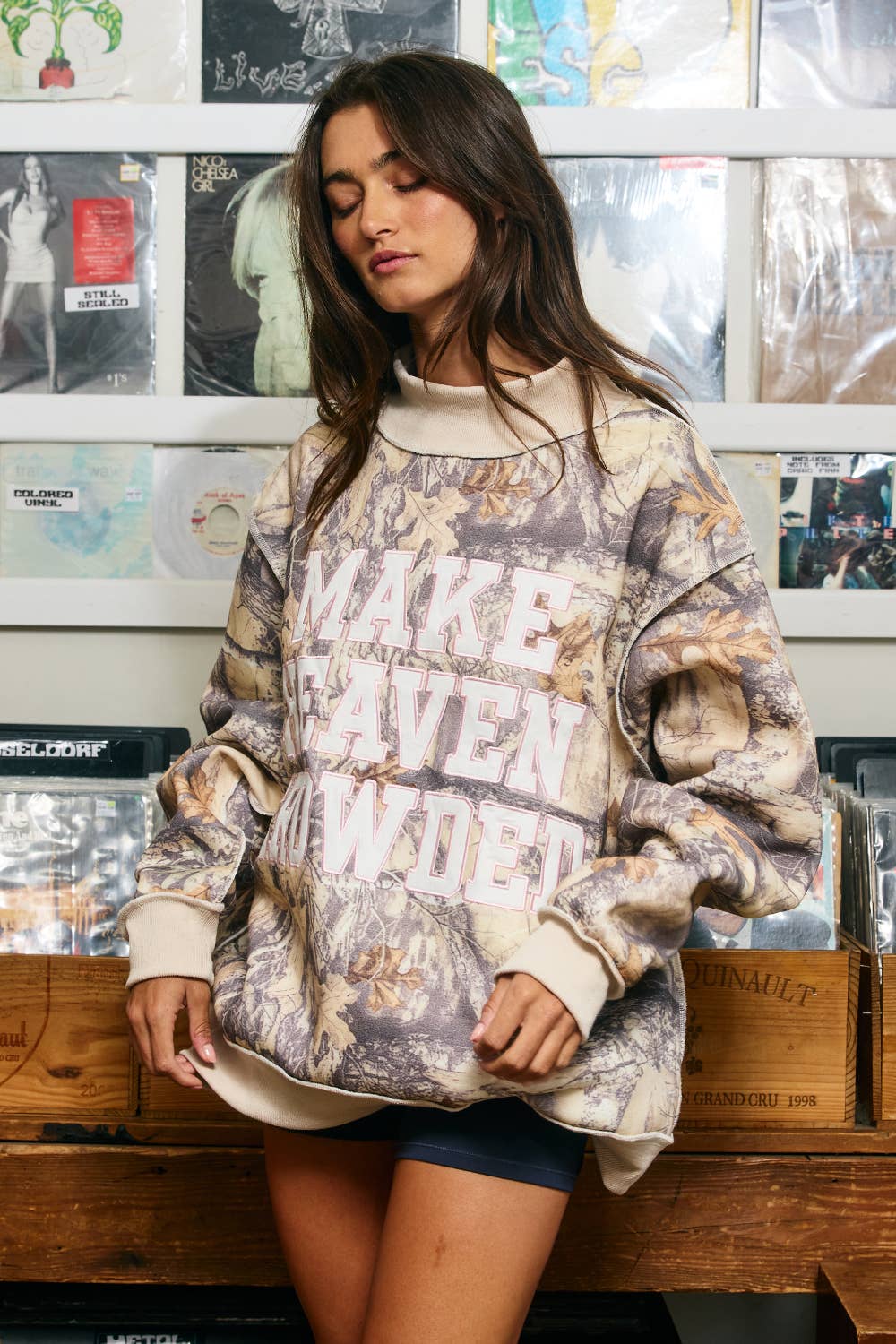HEAVEN | CamoEmbroidery  Sweatshirt: CAMO