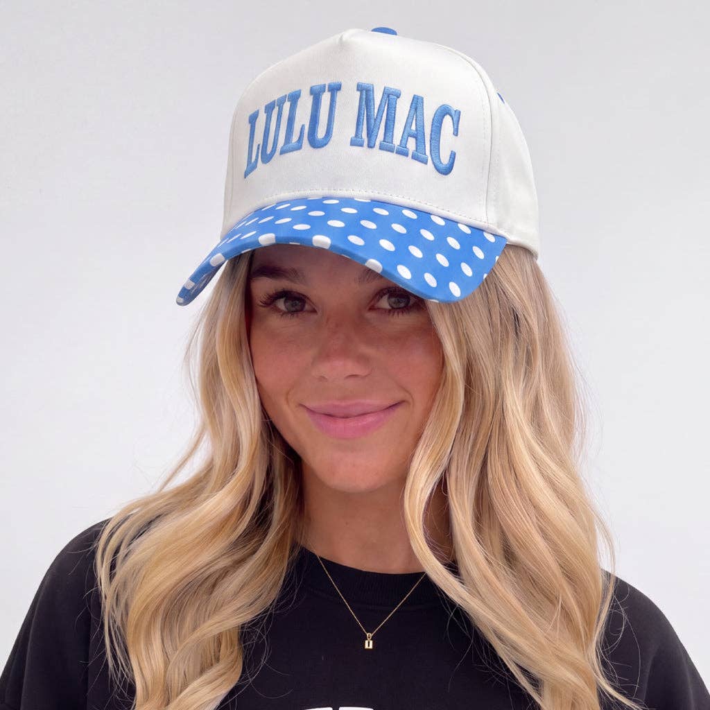 LM-Royal/White Dot Hat