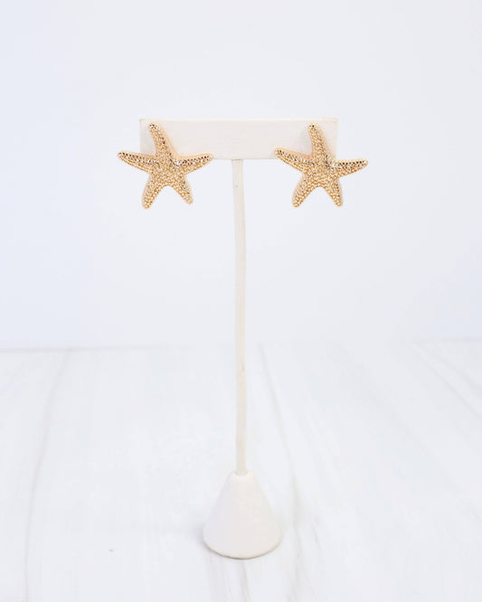 Oyster Bay Starfish Post Earring Gold: Default