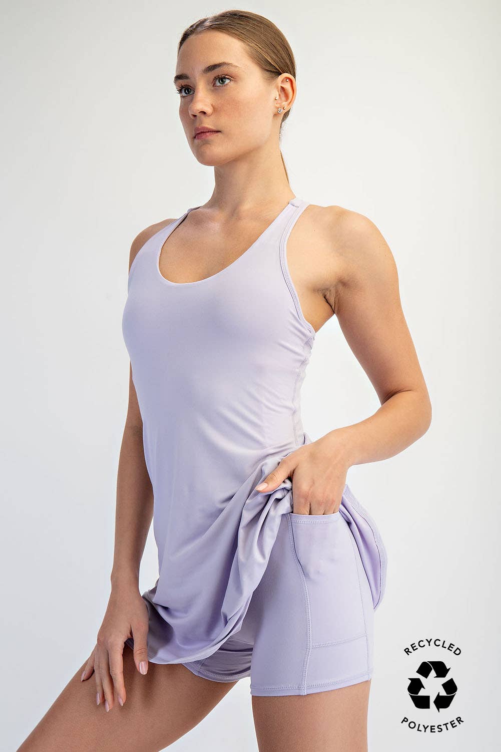 TENNIS ROMPER DRESS: True Red