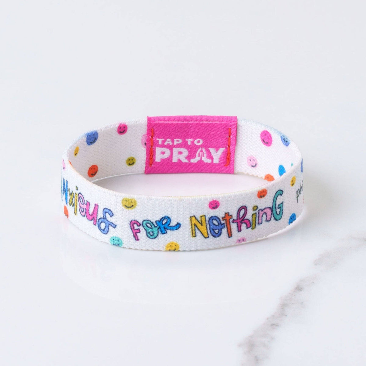 Tap To Pray® Kingfolk Series Wristband – Anxious For Nothing: Medium