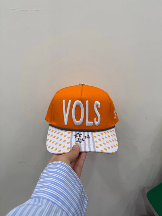 Collegiate 3D Embroidered Trucker Hats: Volunteer