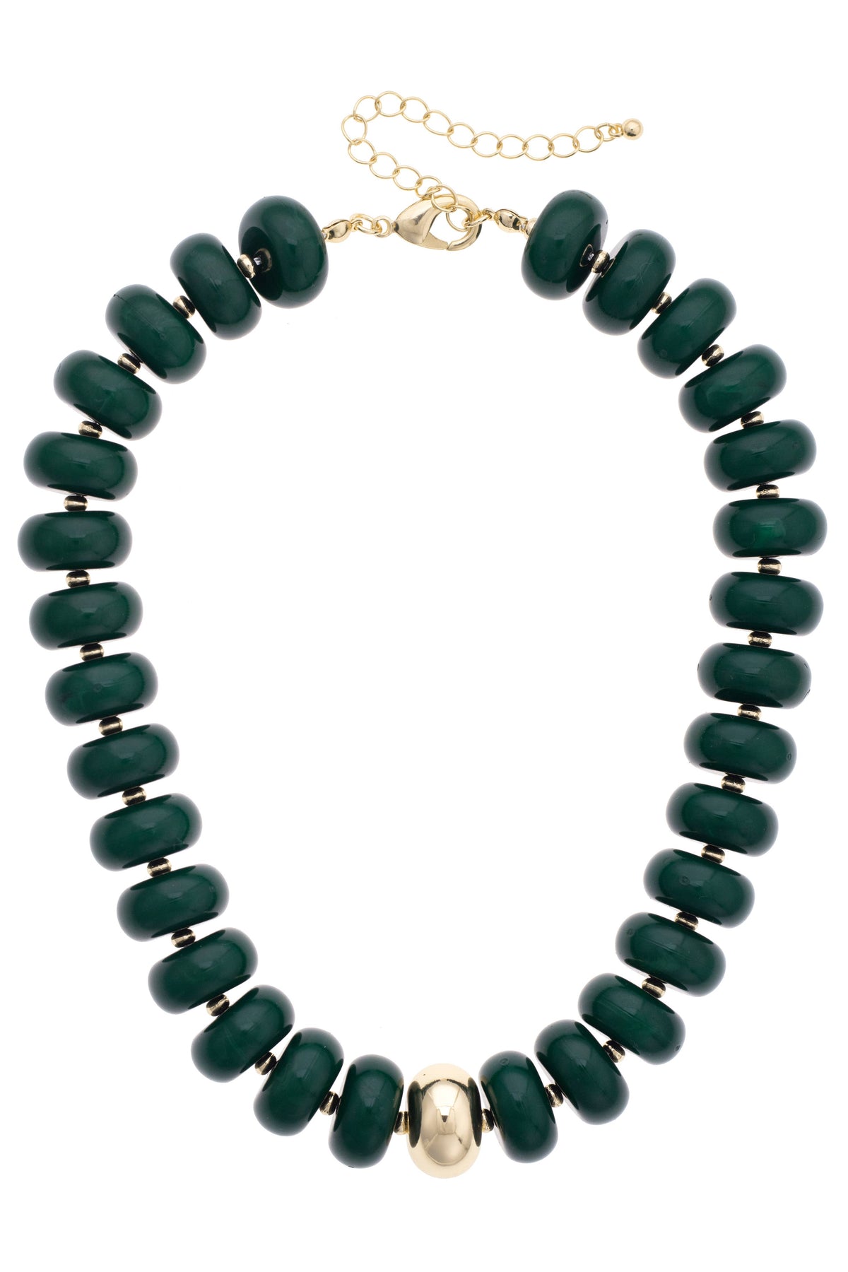 San Sebastian Beaded Resin Necklace: Light Blue