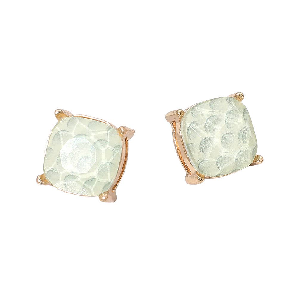 Sports Soccer Baseball Golf Football Square Stud Earring
: Baseball